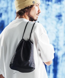 ANGENEHM（アンゲネーム）の「mko13526-Sheer Lace Layered Drawstring Pouch レース巾着バッグ(AG06-023scg)（ハンドバッグ）」