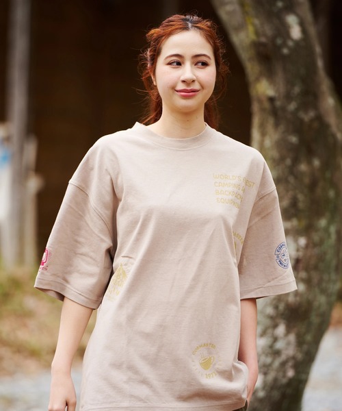 COBMASTER（コブマスター）の「COBMASTER/コブマスター　吸水速乾/抗菌防臭 ルーズTEE《マルチロゴ》（Tシャツ/カットソー・メンズ・ライトベージュ/ホワイト・MEDIUM/LARGE/X-LARGE）」の2枚目の写真