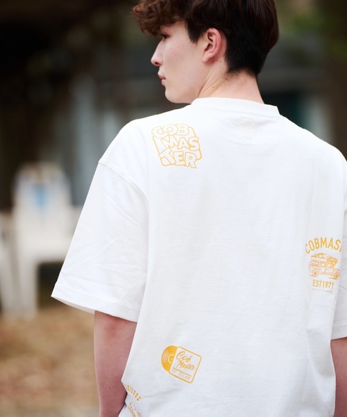 COBMASTER（コブマスター）の「COBMASTER/コブマスター　吸水速乾/抗菌防臭 ルーズTEE《マルチロゴ》（Tシャツ/カットソー・メンズ・ライトベージュ/ホワイト・MEDIUM/LARGE/X-LARGE）」の18枚目の写真