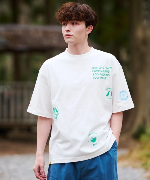 COBMASTER（コブマスター）の「COBMASTER/コブマスター　吸水速乾/抗菌防臭 ルーズTEE《マルチロゴ》（Tシャツ/カットソー・メンズ・ライトベージュ/ホワイト・MEDIUM/LARGE/X-LARGE）」の3枚目の写真
