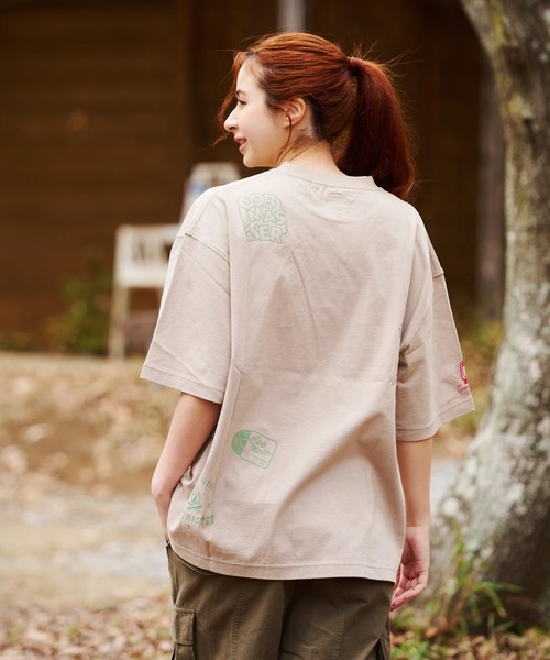 COBMASTER（コブマスター）の「COBMASTER/コブマスター　吸水速乾/抗菌防臭 ルーズTEE《マルチロゴ》（Tシャツ/カットソー・メンズ・ライトベージュ/ホワイト・MEDIUM/LARGE/X-LARGE）」の11枚目の写真