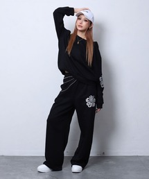 BLACKQUEEN（ブラッククイーン）の「【BLACKQUEEN】ハイビスカスグリッターセットアップ（セットアップ）」