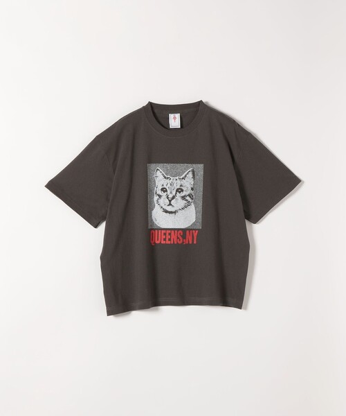 GOOD MOTIVE TEE(グッドモチーブティー)の「GOOD MOTIVE TEE:〈洗濯機可能〉プリント デザイン ロゴ Tシャツ(Tシャツ/カットソー・レディース・ピンク/ブラック/ホワイト・ONE SIZE)」の2枚目の写真