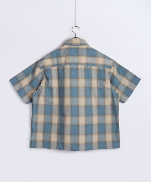 WESTSEA（ウエストシー）の「リサイクルファイバー オンブレチェック 半袖シャツ オーバーサイズ（シャツ/ブラウス・メンズ・ブルー/ブラウン/ブラック・M/L）」の20枚目の写真
