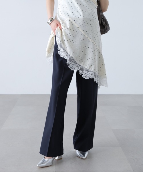 FREE'S MART（フリーズマート）の「◆【Ｓｍａｒｔ　Ｅａｓｙ】ワンタックワイドパンツ（スラックス・レディース・ブラック/ピンク/ベージュ/ネイビー/グレー・X-SMALL/XX-SMALL/LARGE/MEDIUM/SMALL）」の17枚目の写真