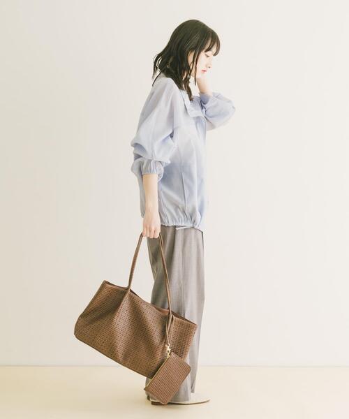 ITEMS URBANRESEARCH（アイテムズ アーバンリサーチ）の「シアースタンドブルゾン（ブルゾン・レディース・ホワイト系その他/グレー/ブルー・FREE）」の18枚目の写真