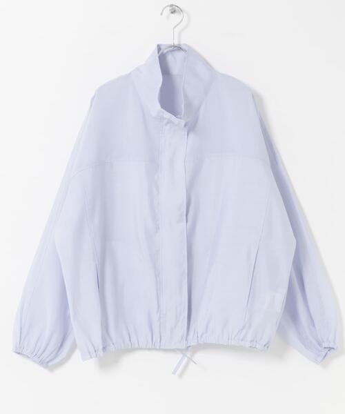 ITEMS URBANRESEARCH（アイテムズ アーバンリサーチ）の「シアースタンドブルゾン（ブルゾン・レディース・ホワイト系その他/グレー/ブルー・FREE）」の19枚目の写真