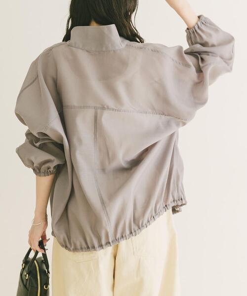 ITEMS URBANRESEARCH（アイテムズ アーバンリサーチ）の「シアースタンドブルゾン（ブルゾン・レディース・ホワイト系その他/グレー/ブルー・FREE）」の22枚目の写真