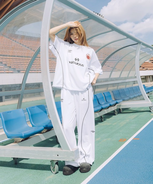 UMBRO(アンブロ)の「UMBRO別注 オーバーサイズドローコードゲームカットソー(Tシャツ/カットソー・メンズ・ネイビー/ホワイト/ブラック/グレー・S/M/L/XL)」の10枚目の写真