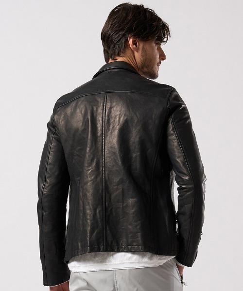 wjk（ダヴルジェイケイ）の「mj11520- leather single riders シングル 