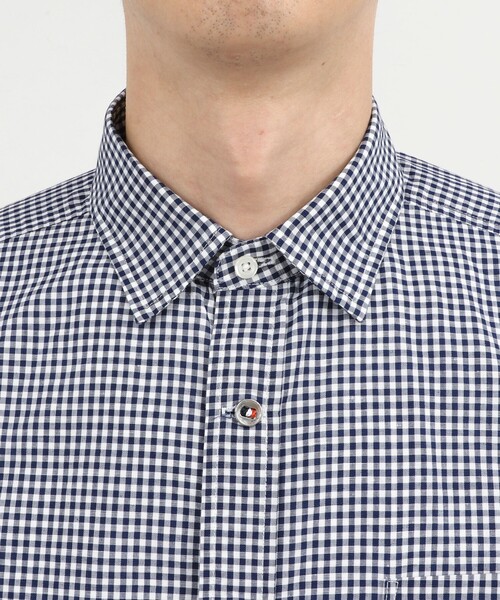 NOLLEY’S（ノーリーズ）の「綿麻 パラシュートボタン7分袖シャツ 26SS（シャツ/ブラウス・メンズ・ネイビー/オフホワイト/ピンク/ライトブルー・S/M/L/XL）」の13枚目の写真