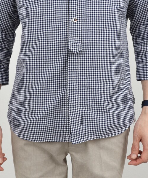 NOLLEY’S（ノーリーズ）の「綿麻 パラシュートボタン7分袖シャツ 26SS（シャツ/ブラウス・メンズ・ネイビー/オフホワイト/ピンク/ライトブルー・S/M/L/XL）」の17枚目の写真