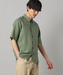 COMME CA MEN（コムサメン）の「〔LIBECO 〕リネンブロード 半袖レギュラーカラーシャツ（シャツ/ブラウス）」
