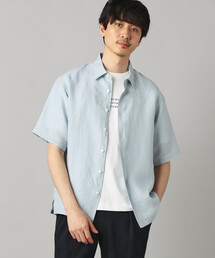 COMME CA MEN（コムサメン）の「〔LIBECO 〕リネンブロード 半袖レギュラーカラーシャツ（シャツ/ブラウス）」