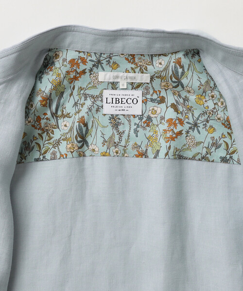 COMME CA MEN（コムサメン）の「〔LIBECO 〕リネンブロード 半袖レギュラーカラーシャツ（シャツ/ブラウス・メンズ・サックスブルー/オリーブ・M/S/L）」の15枚目の写真