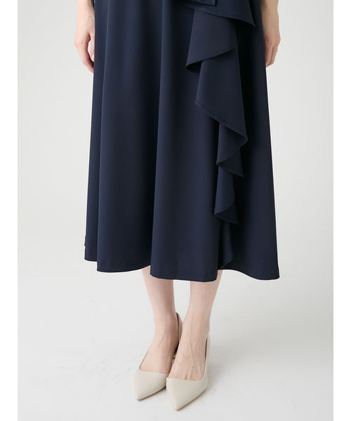 CELFORD(セルフォード)の「【洗える】カシュクールラッフルワンピース(ワンピース・レディース・イエロー/ネイビー/ドット・36/38)」の7枚目の写真