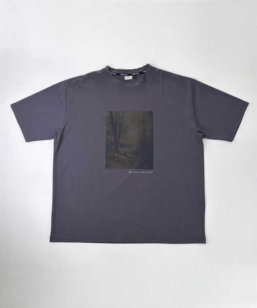 T-MAC OUTING(ティーマック アウティング)の「接触冷感 冷感ポンチ フォトプリント 半袖Tシャツ(Tシャツ/カットソー・メンズ・ホワイト/チャコール/ブラウン・M/LL/L)」の1枚目の写真