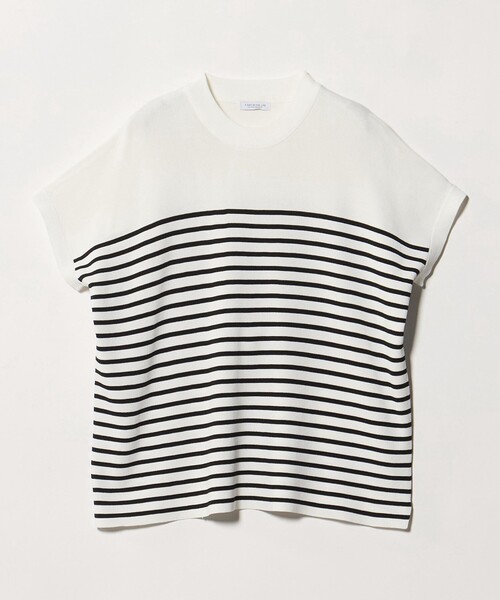 A DAY IN THE LIFE UNITED ARROWS（アデイインザライフユナイテッドアローズ）の「ハイネック フレンチスリーブニット ‐ウォッシャブル‐＜A DAY IN THE LIFE＞（ニット/セーター・レディース・ライム/レッド/ライトグレー/ナチュラル/ネイビー/その他1・FREE）」の6枚目の写真