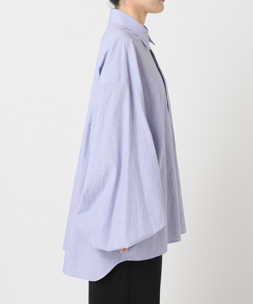 CITYSHOP（シティーショップ）の「《追加2》BALLOON CUFF シャツ（シャツ/ブラウス・レディース・ホワイト/ブルー・FREE）」の15枚目の写真