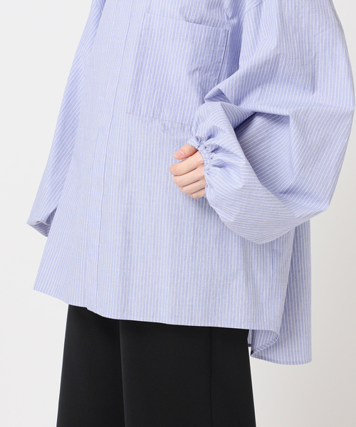 CITYSHOP（シティーショップ）の「《追加2》BALLOON CUFF シャツ（シャツ/ブラウス・レディース・ホワイト/ブルー・FREE）」の17枚目の写真