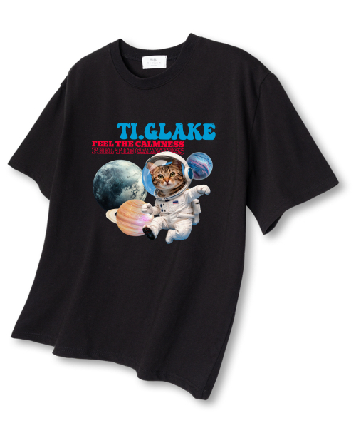 TI.GLAKE(ティーグレイク)の「ティグルスペース オーバーサイズ 半袖Tシャツ ブラック(Tシャツ/カットソー・メンズ・その他・X-LARGE/XX-LARGE/LARGE)」の1枚目の写真