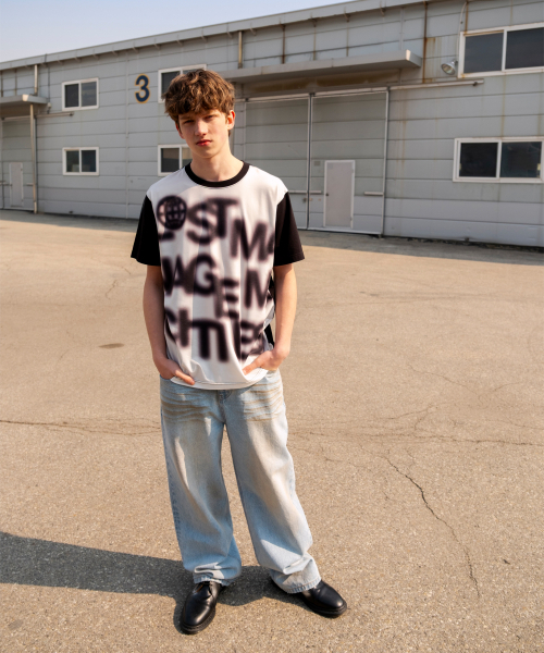 LMCの「BLUR LETTERING COLOR BLOCK TEE charcoal(Tシャツ/カットソー・レディース・その他・SMALL/MEDIUM/LARGE/X-LARGE)」の4枚目の写真