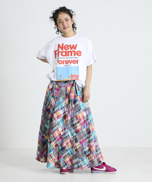 Freada(フリーダ)の「Freada/フリーダ オリジナル フォト プリント Tシャツ(Tシャツ/カットソー・レディース・ホワイト/ブラック・ONE SIZE)」の11枚目の写真