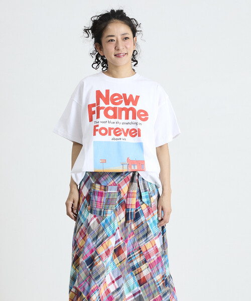 Freada(フリーダ)の「Freada/フリーダ オリジナル フォト プリント Tシャツ(Tシャツ/カットソー・レディース・ホワイト/ブラック・ONE SIZE)」の12枚目の写真