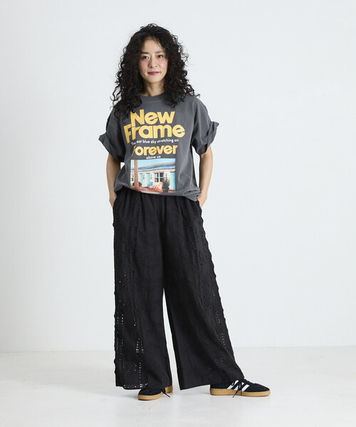 Freada(フリーダ)の「Freada/フリーダ オリジナル フォト プリント Tシャツ(Tシャツ/カットソー・レディース・ホワイト/ブラック・ONE SIZE)」の21枚目の写真