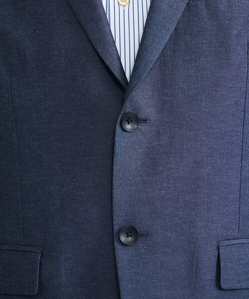 ABAHOUSE（アバハウス）の「【セットアップ対応】スーパーストレッチ リネンジャケット/ FLEX JACKET（セットアップ・メンズ・ネイビー/ライトブラウン・44/46/48/50）」の8枚目の写真