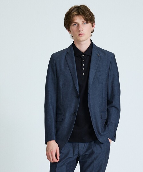 ABAHOUSE（アバハウス）の「【セットアップ対応】スーパーストレッチ リネンジャケット/ FLEX JACKET（セットアップ・メンズ・ネイビー/ライトブラウン・44/46/48/50）」の17枚目の写真