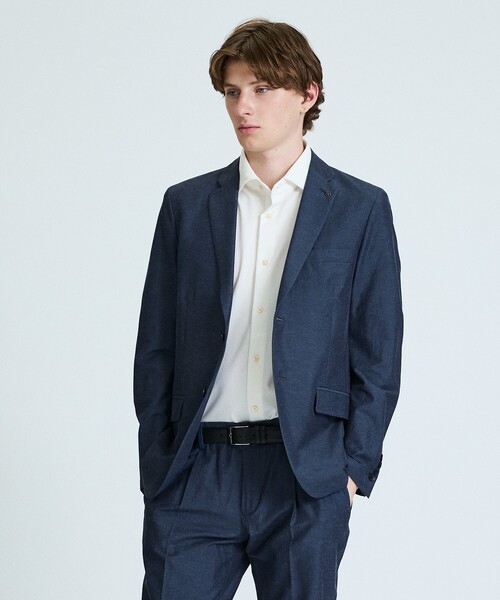 ABAHOUSE（アバハウス）の「【セットアップ対応】スーパーストレッチ リネンジャケット/ FLEX JACKET（セットアップ・メンズ・ネイビー/ライトブラウン・44/46/48/50）」の19枚目の写真
