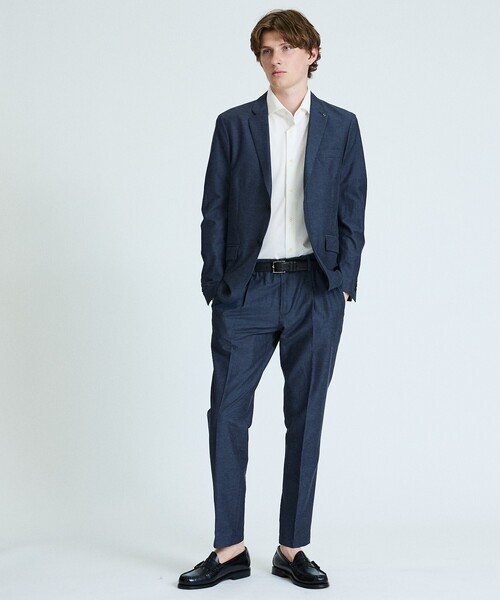 ABAHOUSE（アバハウス）の「【セットアップ対応】スーパーストレッチ リネンジャケット/ FLEX JACKET（セットアップ・メンズ・ネイビー/ライトブラウン・44/46/48/50）」の20枚目の写真