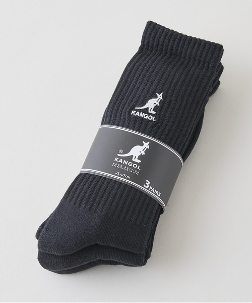 KANGOL(カンゴール)の「【KANGOL/カンゴール】【王道の足元】3足組 フルレングスソックス 無地・シンプル クルー丈 3Pセット 靴下(ソックス/靴下・メンズ・ブラック/グレー/ホワイト・FREE)」の5枚目の写真