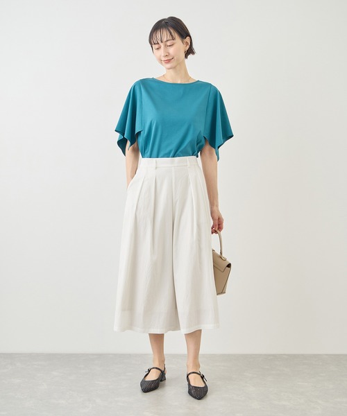 ROPE' PICNIC（ロペピクニック）の「ホワイトレーヨンナイロンガウチョパンツ（スラックス・レディース・ホワイト・S/L/M）」の20枚目の写真