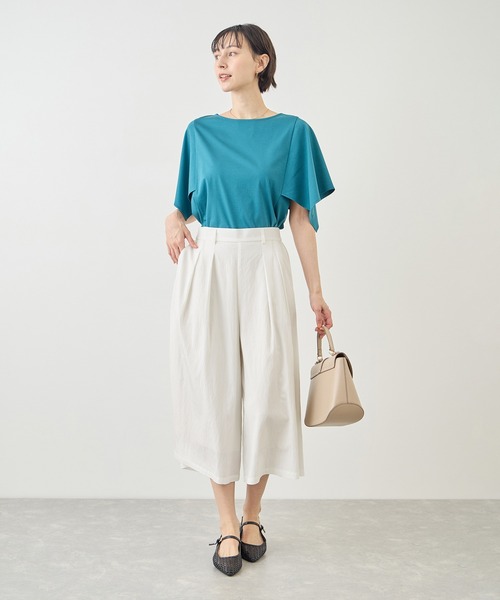 ROPE' PICNIC（ロペピクニック）の「ホワイトレーヨンナイロンガウチョパンツ（スラックス・レディース・ホワイト・S/L/M）」の21枚目の写真