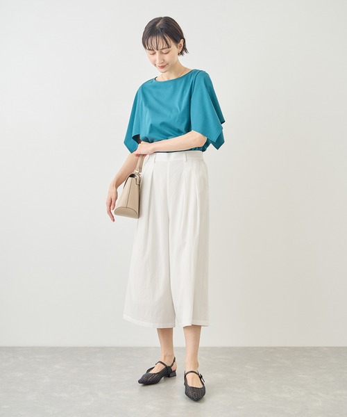 ROPE' PICNIC（ロペピクニック）の「ホワイトレーヨンナイロンガウチョパンツ（スラックス・レディース・ホワイト・S/L/M）」の22枚目の写真