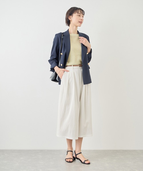 ROPE' PICNIC（ロペピクニック）の「ホワイトレーヨンナイロンガウチョパンツ（スラックス・レディース・ホワイト・S/L/M）」の4枚目の写真