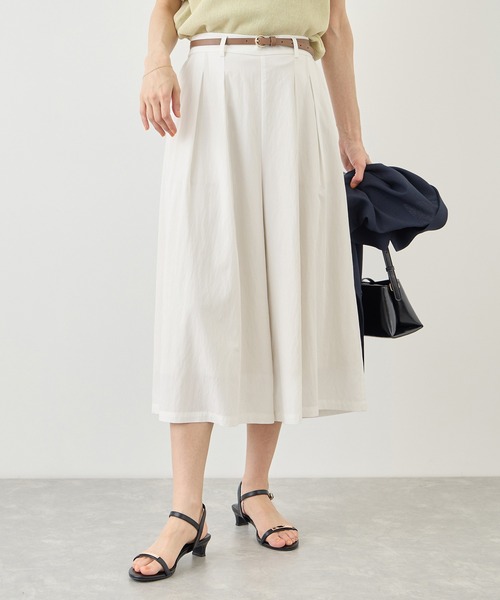 ROPE' PICNIC（ロペピクニック）の「ホワイトレーヨンナイロンガウチョパンツ（スラックス・レディース・ホワイト・S/L/M）」の7枚目の写真