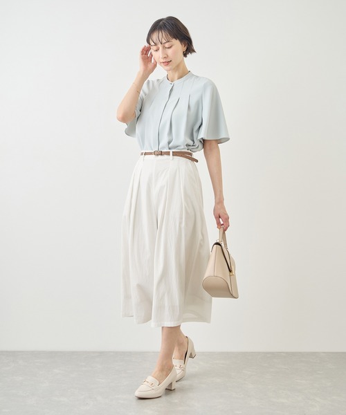 ROPE' PICNIC（ロペピクニック）の「ホワイトレーヨンナイロンガウチョパンツ（スラックス・レディース・ホワイト・S/L/M）」の9枚目の写真