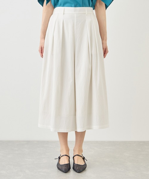 ROPE' PICNIC（ロペピクニック）の「ホワイトレーヨンナイロンガウチョパンツ（スラックス・レディース・ホワイト・S/L/M）」の10枚目の写真