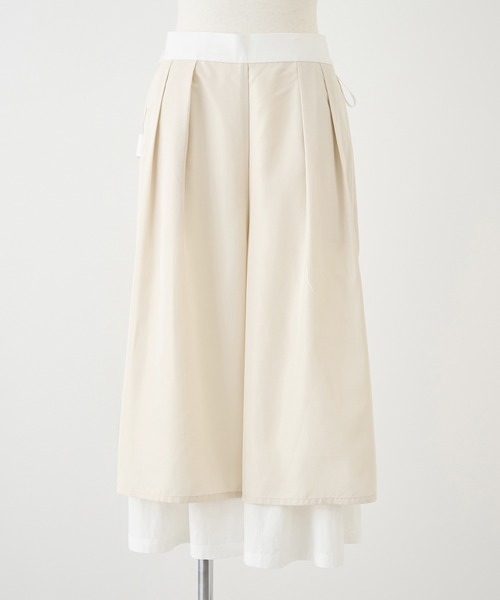 ROPE' PICNIC（ロペピクニック）の「ホワイトレーヨンナイロンガウチョパンツ（スラックス・レディース・ホワイト・S/L/M）」の16枚目の写真