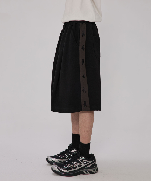 bounDary（バウンダリー）の「サイド配色デカールコマニバミューダパンツ[ブラック]（その他パンツ・レディース・その他・MEDIUM/LARGE/X-LARGE）」の3枚目の写真