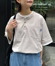 CIAOPANIC TYPY | 【UNISEX】【汗シミ防止】レイヤードライクヘンリーTEE(Tシャツ/カットソー)