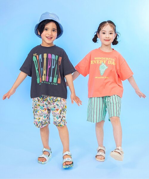 BREEZE(ブリーズ)の「【さらっと快適】サマーエール 先染めサッカーパンツ_セットアップ可(その他パンツ・キッズ・キャメル/ミント/イエロー/ブルー・80/90/100/110/130/120/140)」の15枚目の写真