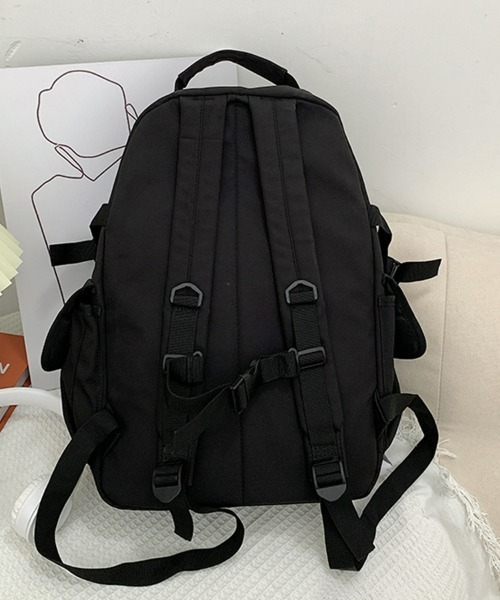 SEU(エスイーユー)の「【2WAY仕様】撥水加工×軽量0.54kg 多収納2層式PC対応ユニセックスバックパック(バックパック/リュック・レディース・ホワイト/ブラック・フリー)」の22枚目の写真