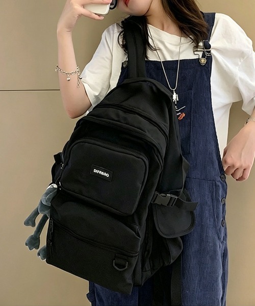 SEU(エスイーユー)の「【2WAY仕様】撥水加工×軽量0.54kg 多収納2層式PC対応ユニセックスバックパック(バックパック/リュック・レディース・ホワイト/ブラック・フリー)」の18枚目の写真