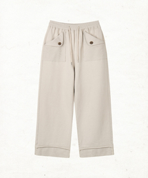 DANDEL（ダンデル）の「DD rib pocket easy sweat pants (CREAM)（スウェットパンツ）」