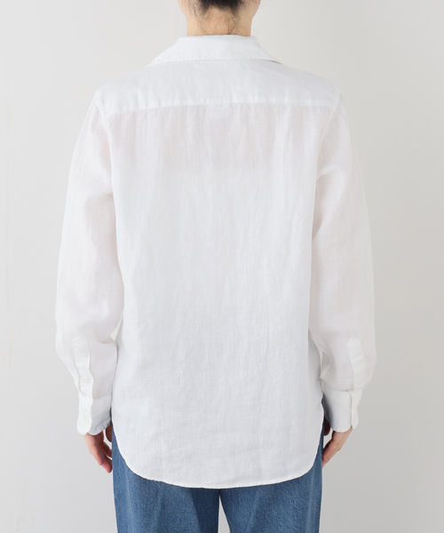 Frank&Eileen（フランクアンドアイリーン）の「Frank&Eileen/フランク＆アイリーン WASHED LINEN シャツ（シャツ/ブラウス・レディース・ホワイト・X-SMALL）」の3枚目の写真