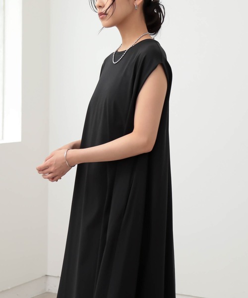 for/c（フォーシー）の「Aラインワンピース【サスティナブル】（ワンピース・レディース・ブラック/ブラウン・PL/PM/L/M）」の3枚目の写真
